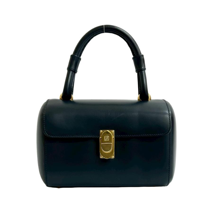 LOEWE（ロエベ） 極 美品 袋付き ヴィンテージ アナグラム ロゴ カーフ