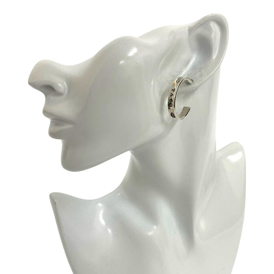 TIFFANY&Co.（ティファニー） 極 美品 希少品 1837 フープ ピアス ロゴ