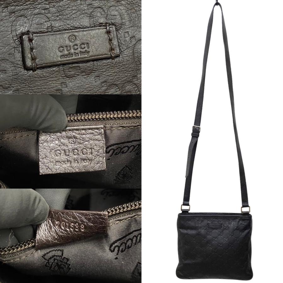 GUCCI（グッチ） 極 美品 希少品 グッチシマ GG ロゴ レザー 本革 ミニ