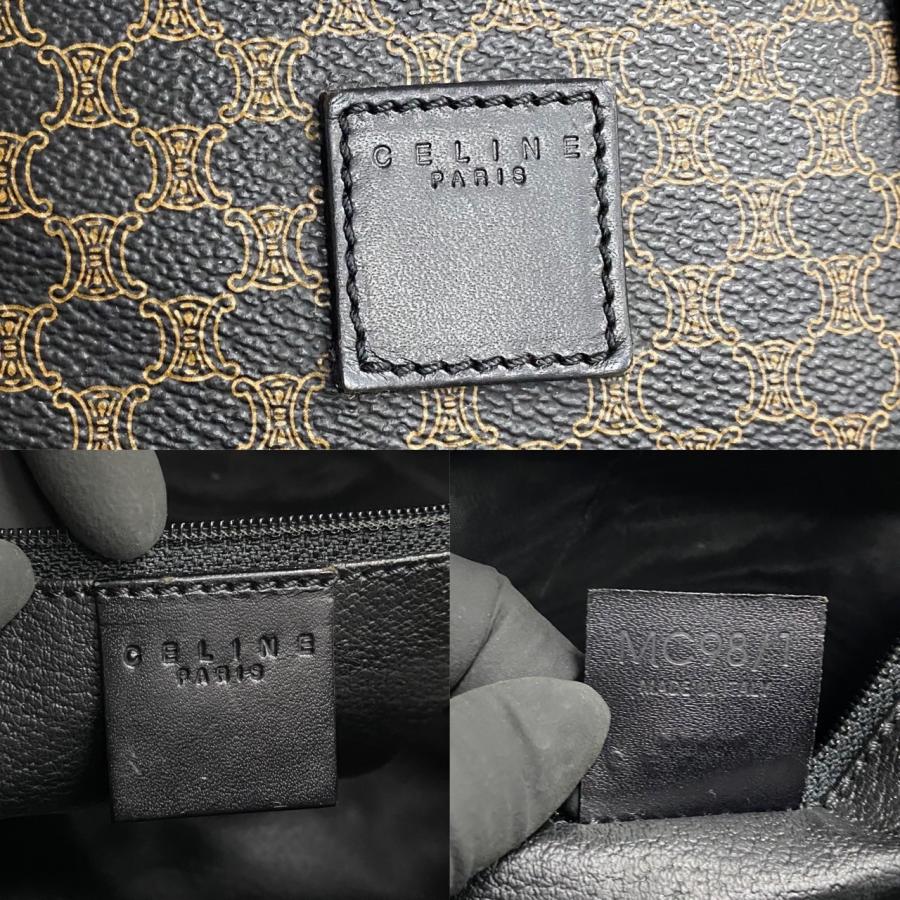 CELINE（セリーヌ） 極 美品 ヴィンテージ マカダム ブラゾン 柄 ロゴ