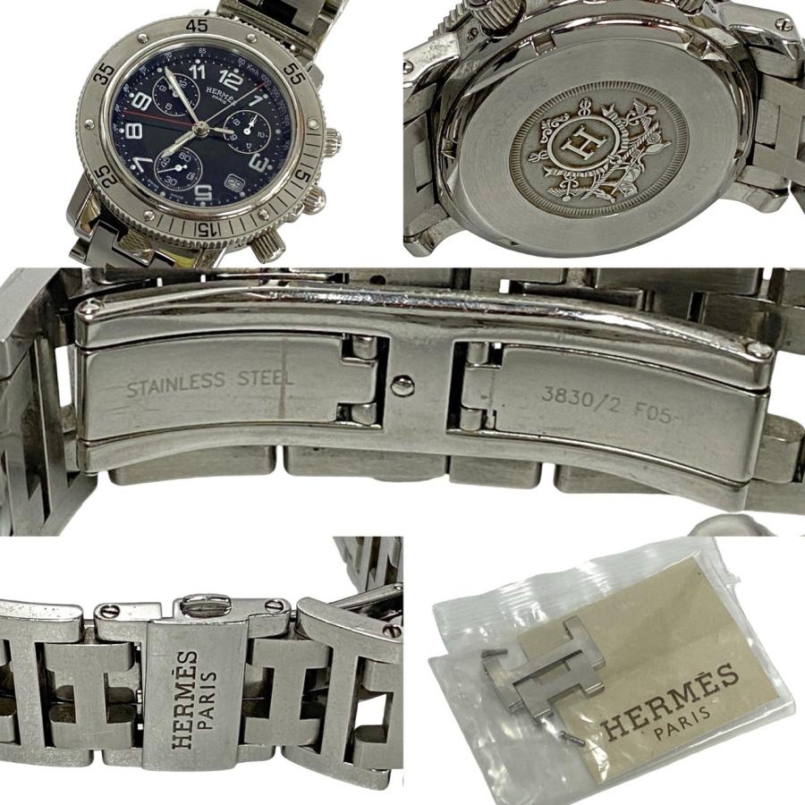 HERMES（エルメス） 稼働品 極 美品 箱付き クリッパー デイト