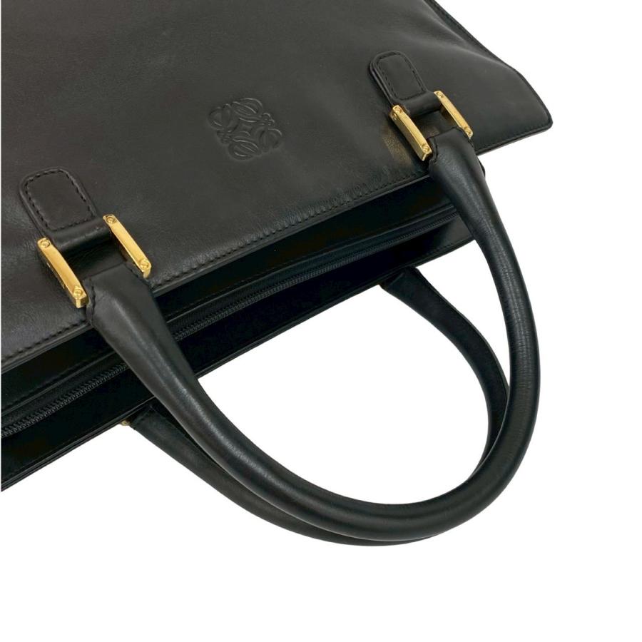 LOEWE（ロエベ） 極 美品 アナグラム ロゴ 金具 刻印 レザー 本革