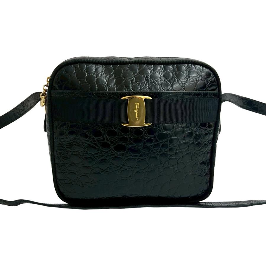 極 美品 Salvatore Ferragamo サルヴァトーレフェラガモ ヴァラリボン