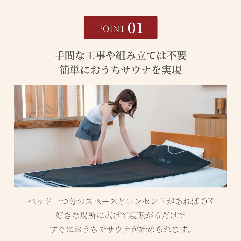 SANUKKU サヌック サウナブランケット 80度 家庭用サウナ 自宅用サウナ