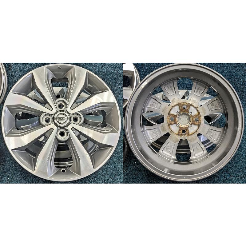 日産（NISSAN） ☆15インチ 純正 中古 アルミホイール 4本 4穴 PCD:100