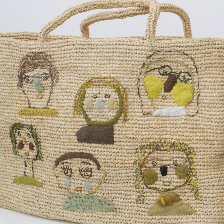 sophie digard ソフィーディガール ラフィア バッグ BAG 顔 FACE