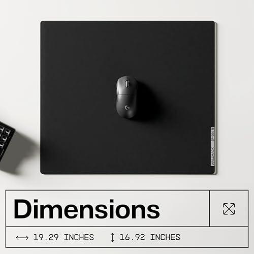 WALLHACK ガラスマウスパッド SP-004 ゲーミングマウスパッド ブラック