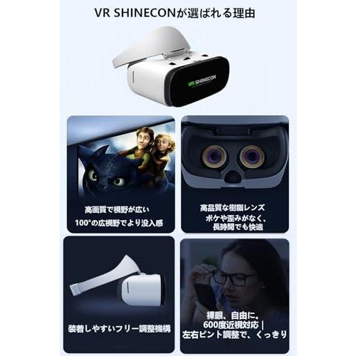 VRゴーグル スマホ用ヘッドセット｜リモコン付き 3D没入体験 DMM・映画