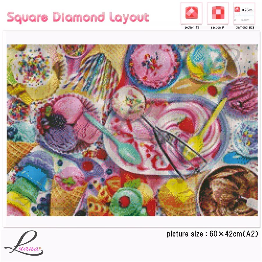 ダイヤモンドアートクラブ Ice Cream Rainbow Ice Cream Rainbow