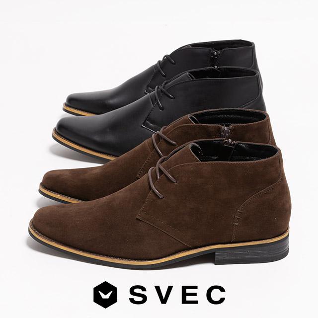SVEC（シュベック） ショートブーツ メンズ 足が疲れない ブーツ