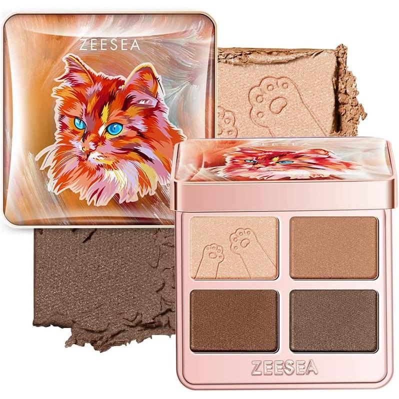 ZEESEA（ズーシー） 爆買 中国コスメ 夢幻燦爛 動物シリーズ 四色アイ