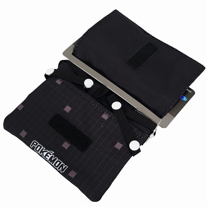 ショルダー付 マルチポケット ポケモン ブラック ポケットモンスター