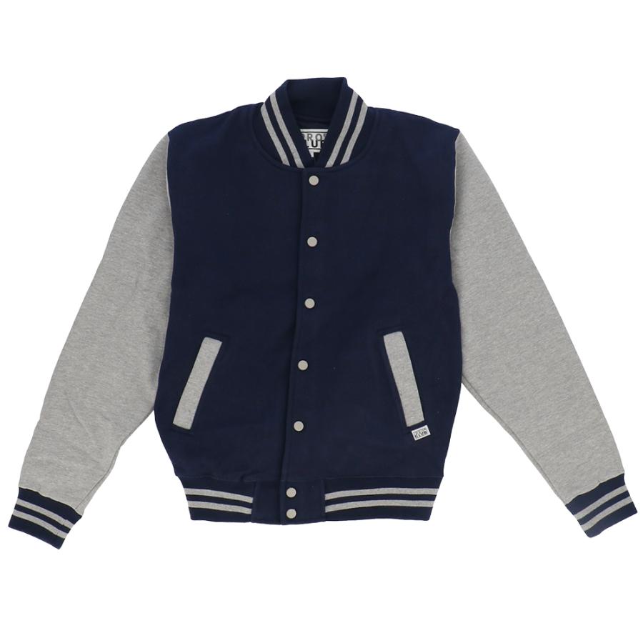 ☆ ネイビーxHグレー（袖） サイズXL スタジャン メンズ 黒 通販