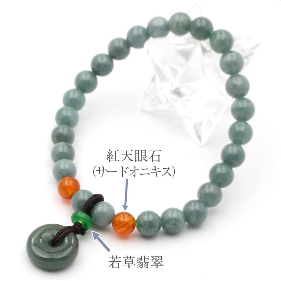 Lucky365 天然A貨 翡翠 ジェダイト 幸せのドーナツ型 硬玉