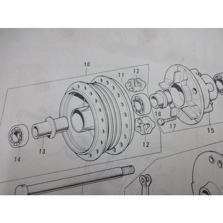 Z1 Z2 系 純正 リアホイール ハブ ダンパー 1台分6個セット Z750RS ZII