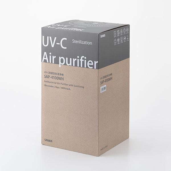 SANKA サンカ SANKA UV-C 除菌 空気 清浄機 17畳用 SAP-4100 ホワイト