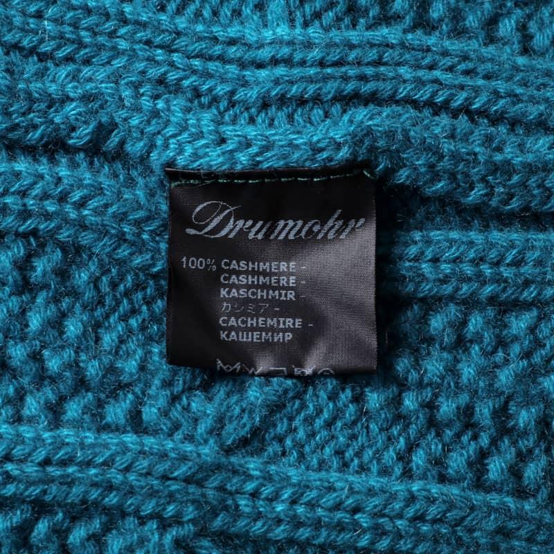 DRUMOHR（ドルモア） ケーブル編みカシミヤミドルゲージタートルネック
