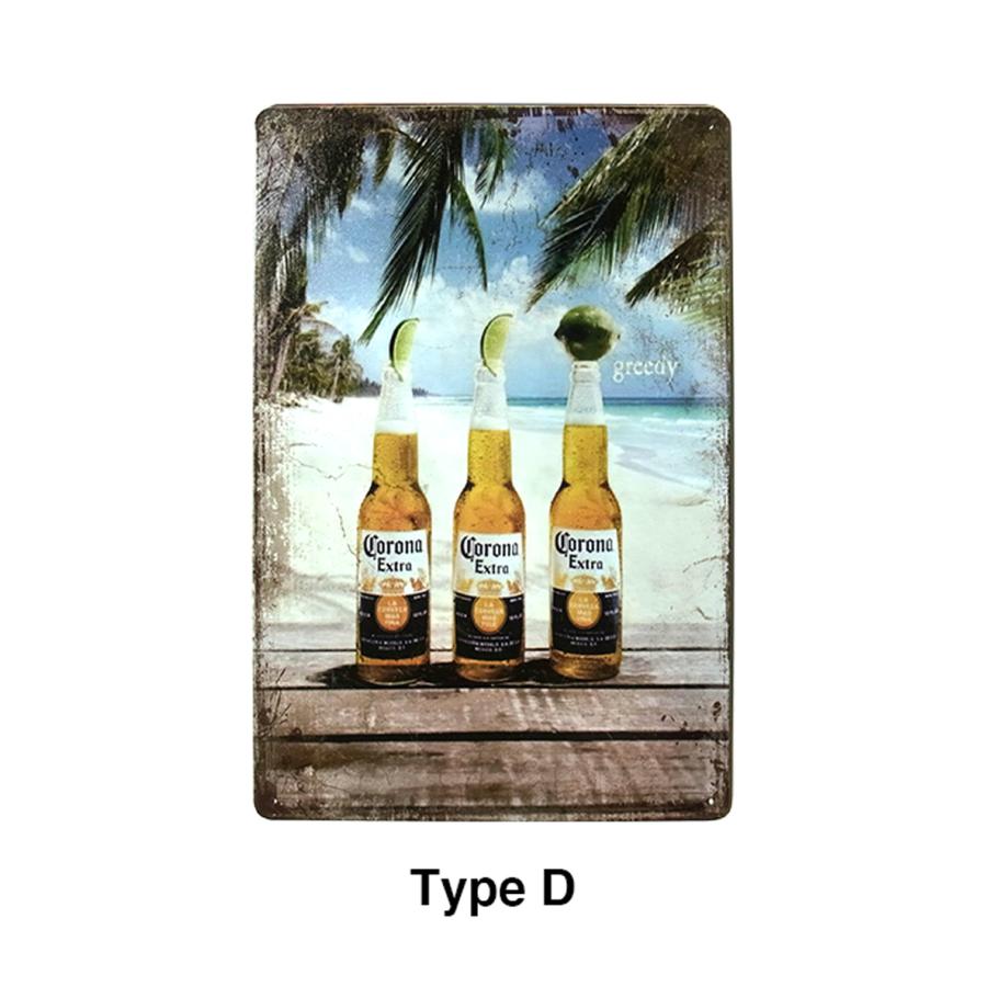 コロナ ビール ブリキ看板 20cm×30cm アメリカン雑貨 Corona Beer