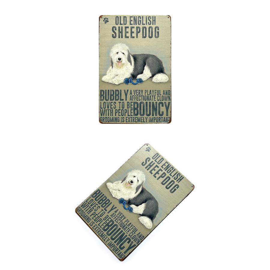 ドッグ ブリキ看板 20cm×30cm 全17種類 犬 いぬ イヌ ペットブリーダー