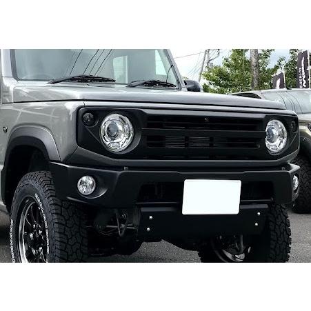 ジムニー JIMNY WORLD samuraiフロントグリル 全マットブラック塗装済