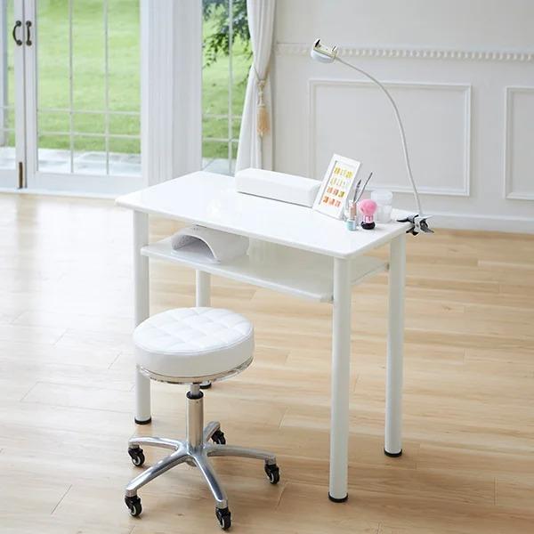 ホワイト ネイルデスク2台 7BEAUTY（7ビューティー） ネイル テーブル