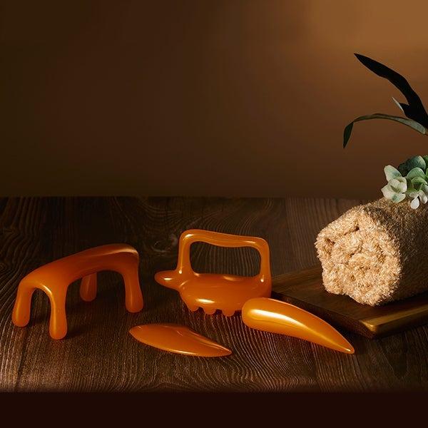 7BEAUTY（7ビューティー） かっさ プレート ミツロウ風 4点押し型 長さ