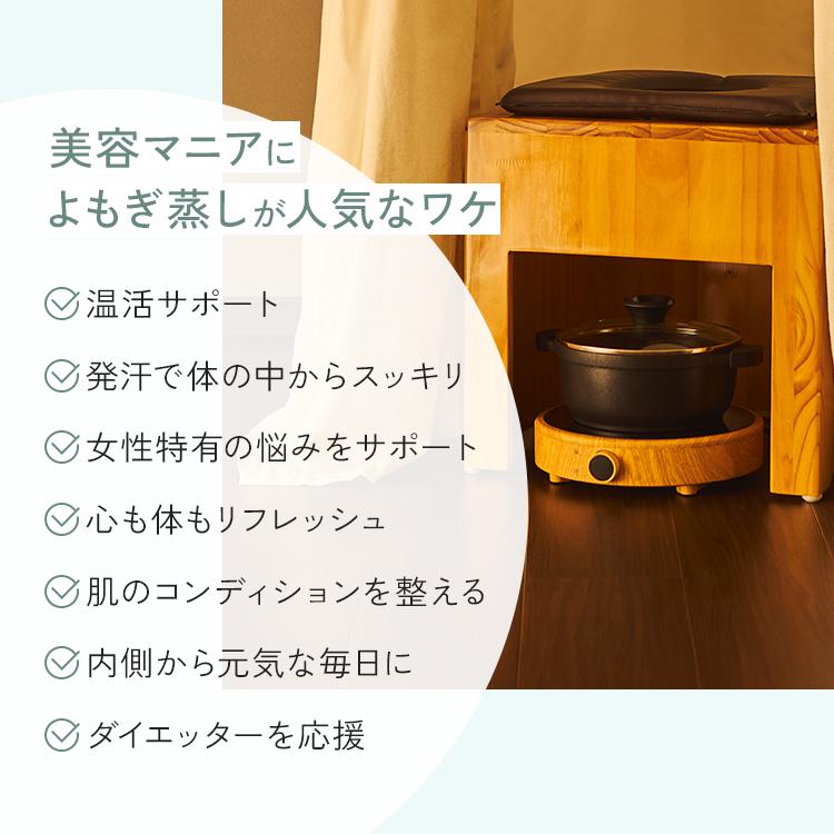 よもぎ蒸しセット 6点 よもぎ蒸し ハーブ蒸し IH鍋 クッション シート