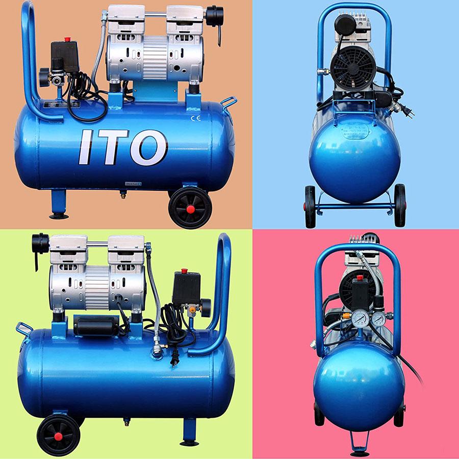 ☆ Z323 静音 オイルレス エアー コンプレッサー 35L タンク 1.0馬力