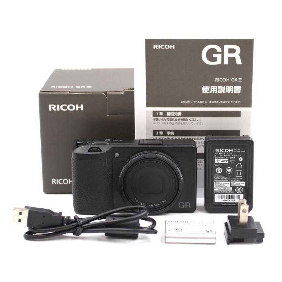 リコー（RICOH） シャッター数1506枚 RICOH GR III ブラック