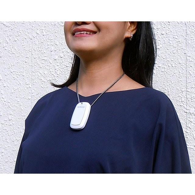 携帯空気清浄機 首掛け式マイナスイオン発生器 花粉・喫煙対策に