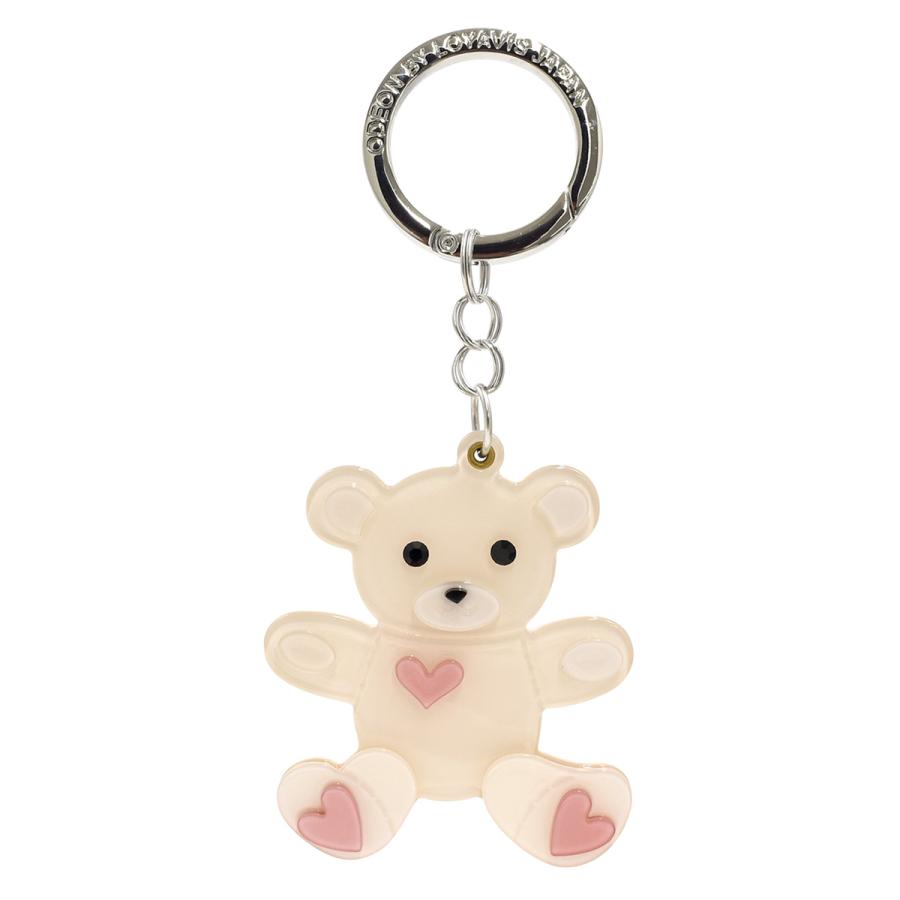 バッグチャーム テディベア ハート 熊 くま アクリルキーホルダー