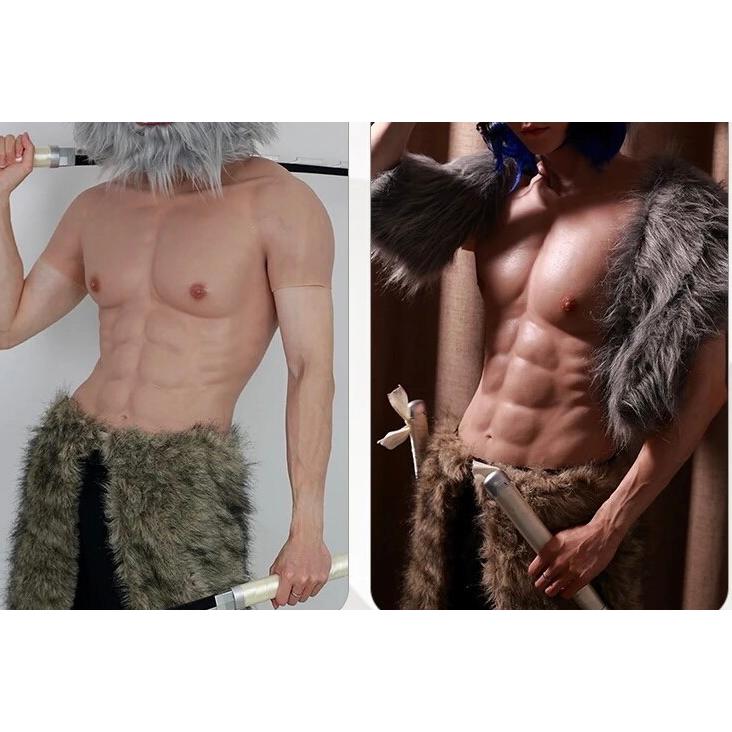 ☆リアル筋肉コスチューム☆ 伸縮シリコン素材 マッスルスーツ 筋肉