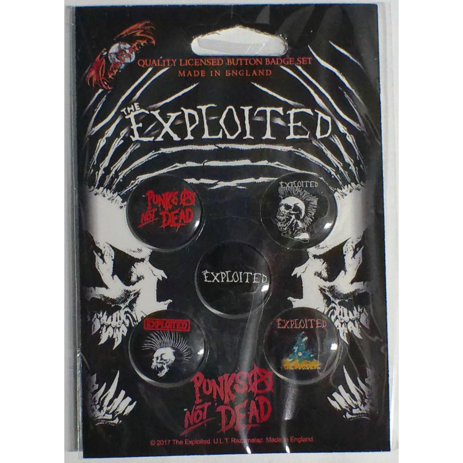 THE EXPLOITED】エクスプロイテッド「PUNKS NOT DEAD」ボタン