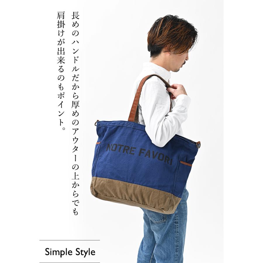 NOTRE FAVORI（ノートルファボリ） トートバッグ メンズ 大容量
