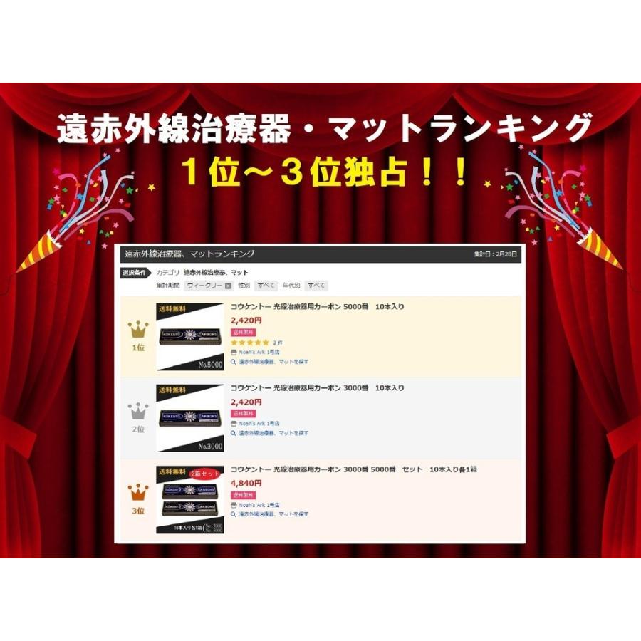 コウケントー 光線治療器用カーボン 3002番 10本入り : Noah's Ark 1号