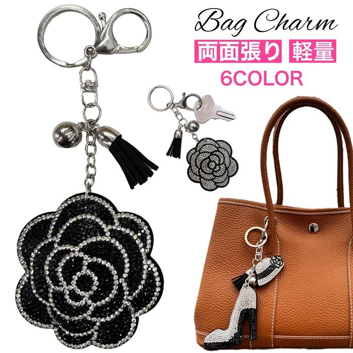 キラキラ バッグチャーム 香水 カメリア モチーフ 新作 雑貨 ブランド
