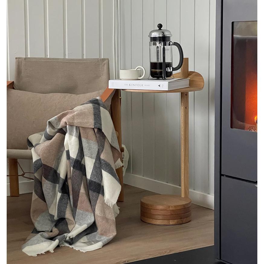 送料無料 デンマーク発 アルパカ ウール スローケット ブランケット