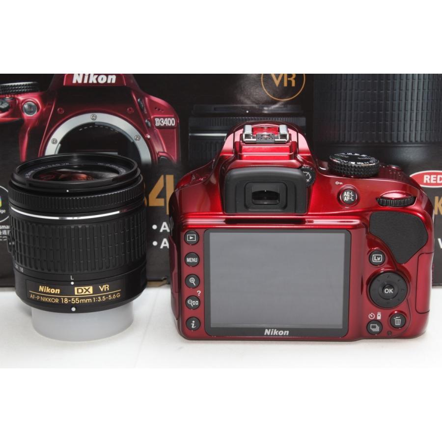 ニコン（Nikon） 一眼レフ D3400 レンズキット レッド 新品SDカード