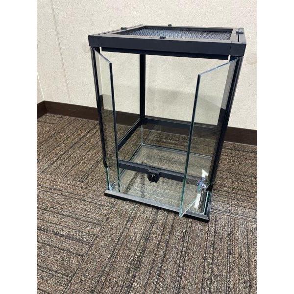 爬虫類 飼育ケース 観音開き 30×30×45cm ガラス 昆虫飼育ケース クモ