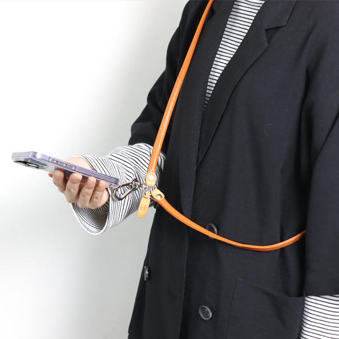 IL BISONTE（イルビゾンテ） 雑貨小物 レザースマホショルダー スマホ