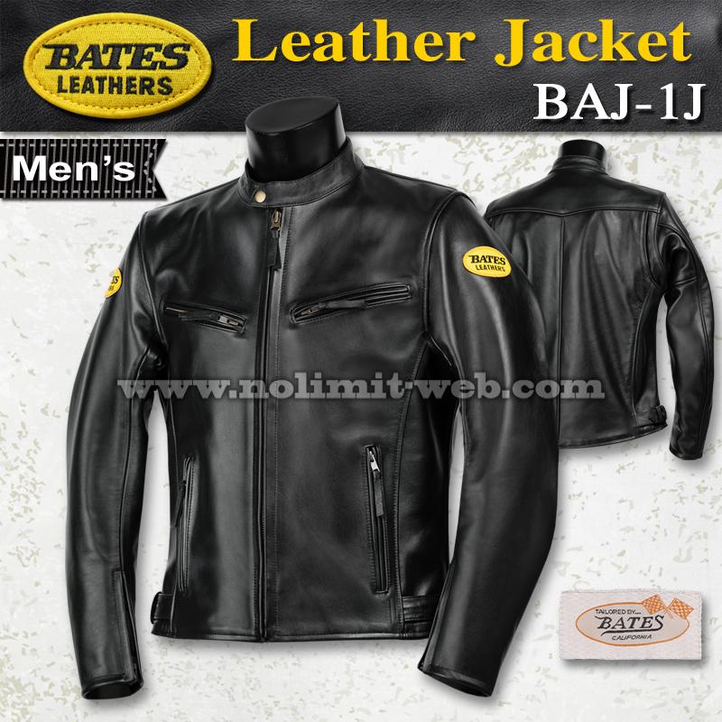 BATES（ベイツ） BAJ-1J レザージャケット (ブラック Lサイズ) メンズ