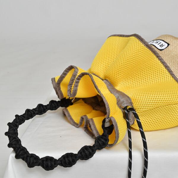 リズレー アウトドア バッグ フリル カゴバッグ カジュアル OUTDOOR