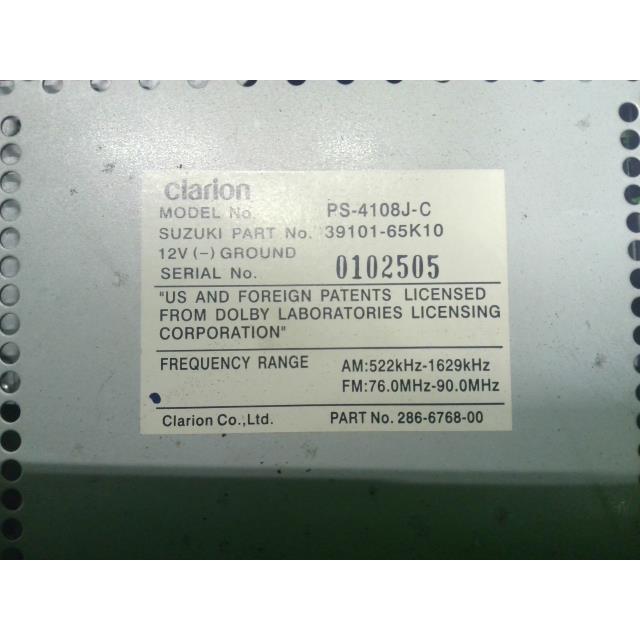 ワゴンR ワゴンR DBA-MH21S スズキ純正 CD・MDデッキ オーディオ PS