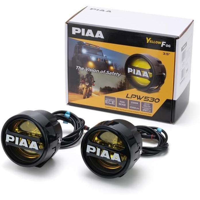 PIAA 後付けランプ 丸形 LED 黄色_2500K 【LPW530シリーズ】 FOG BEAM