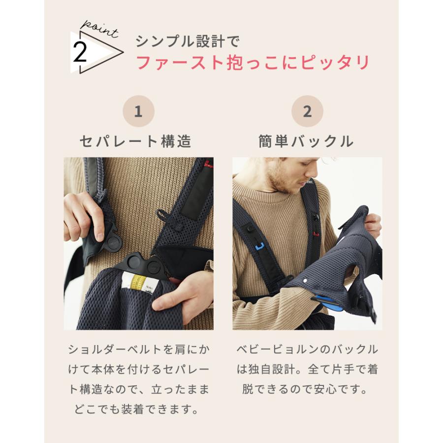 BABYBJORN（ベビービョルン） 抱っこ紐 ミニ エアー MINI Air アンスラ