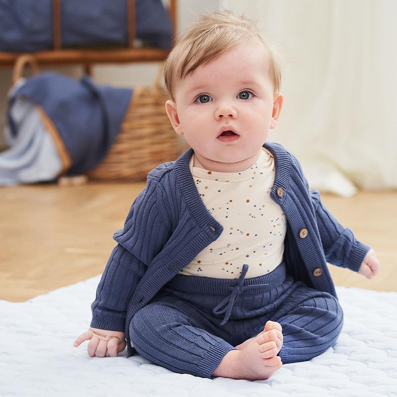 グリーンコットン Musli オーガニックコットン 星座 長袖 ロンパース