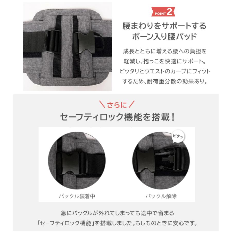 ポルバン プライム POLBAN PRIME グレー 新生児 抱っこ紐 ヒップシート