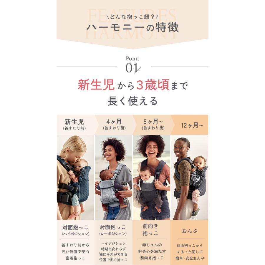 BABYBJORN（ベビービョルン） 抱っこ紐 ハーモニー ダスティピンク