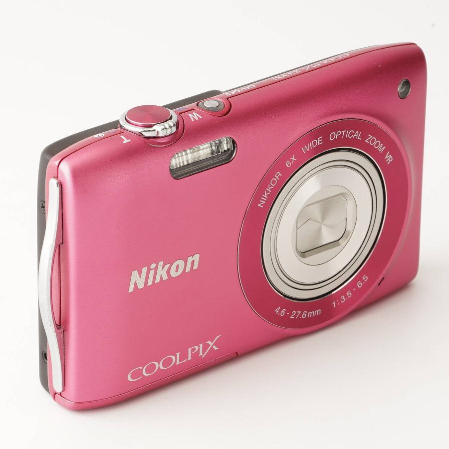 ニコン（Nikon） Nikon COOLPIX S3300 ピンク : ナチュラル・カメラ