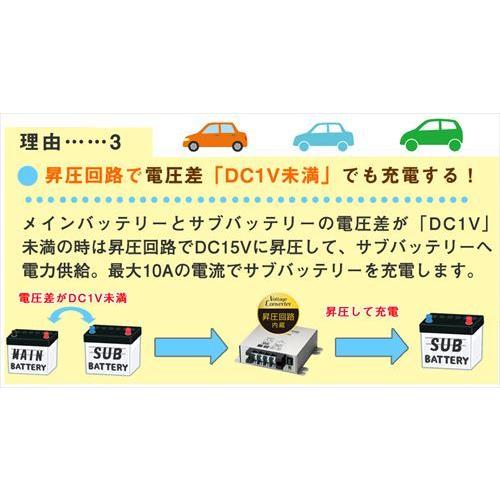 走行充電器 60A 12V 昇圧回路付 アイソレーター BAL-2705［正規品